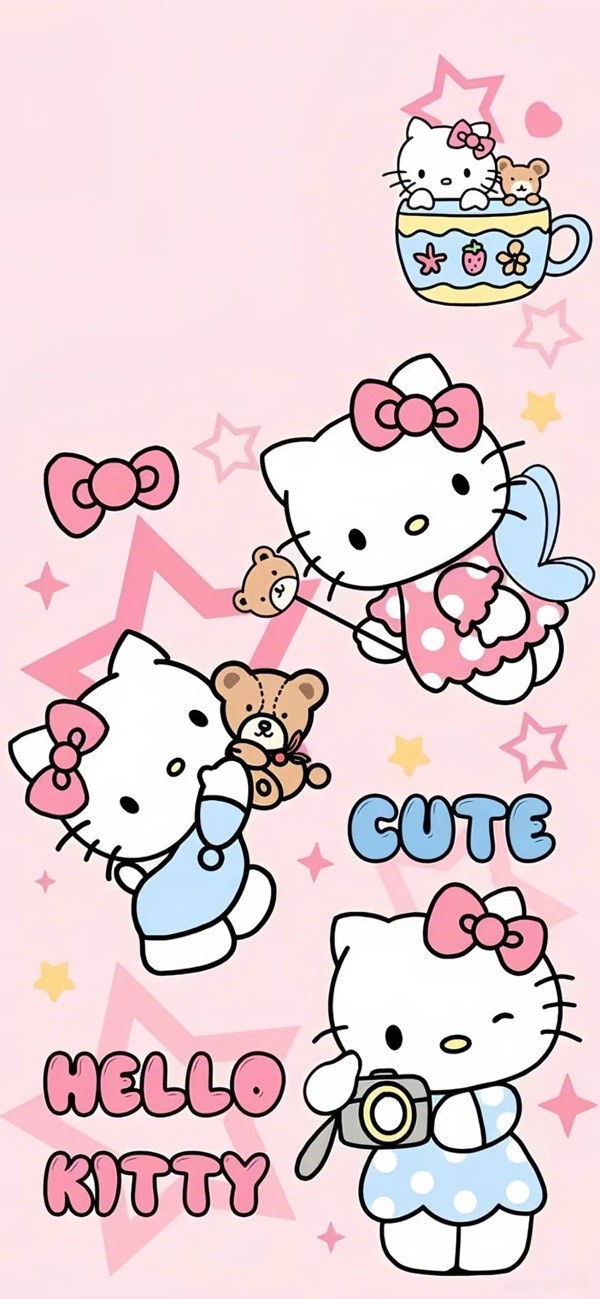 Hình nền hello kitty dễ thương​ 11