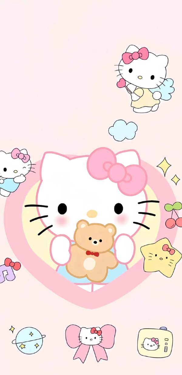 Hình nền hello kitty dễ thương​ 3