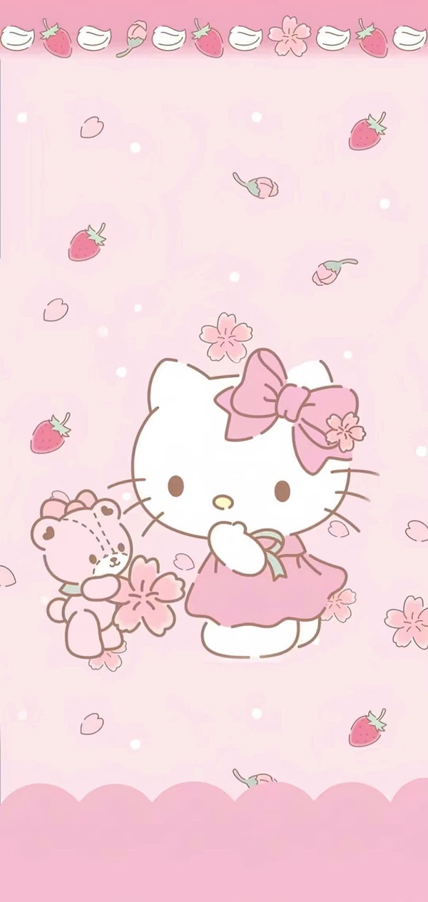 Hình nền hello kitty dễ thương​ 4