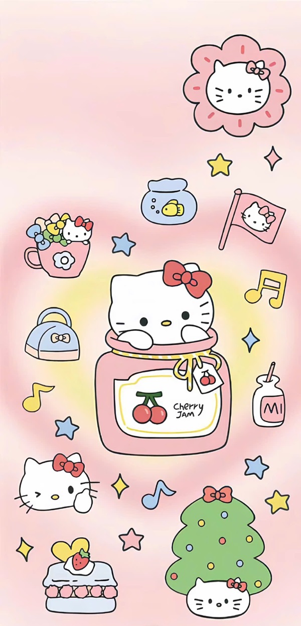 Hình nền hello kitty dễ thương​ 5