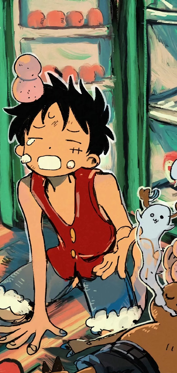 Hình nền Luffy cute​ 3