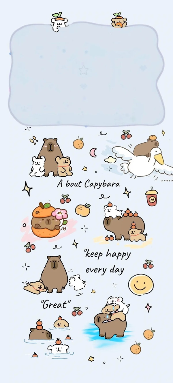 Hình nền Capybara đáng yêu 33