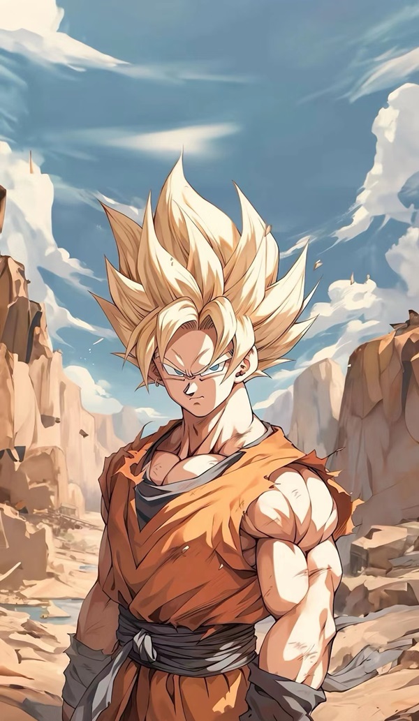 hình nền goku super saiyan cấp 2